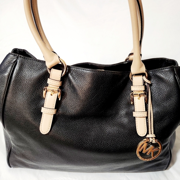 Michael Kors Jet Set Saffiano Shoulder Tote Bag Black - Picture 6 of 14